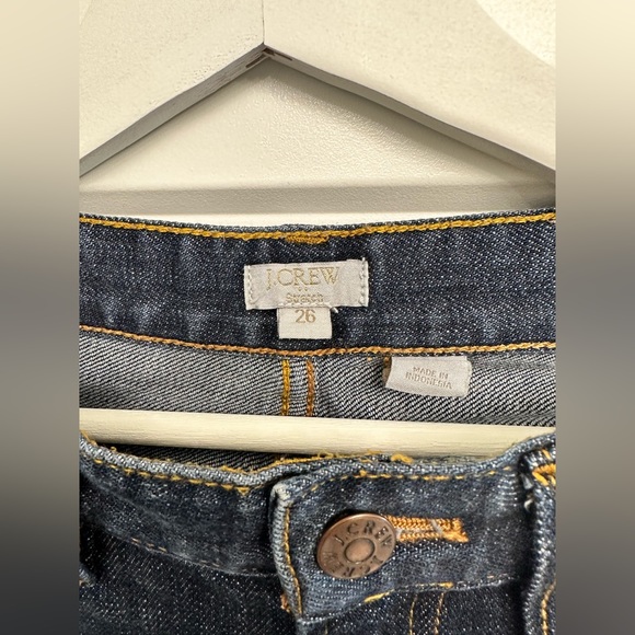 J Crew size 26 straight leg dark wash jeans - Picture 2 of 7